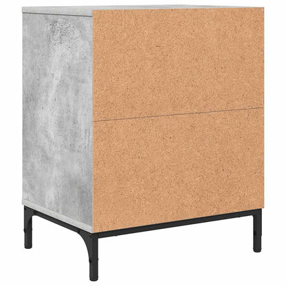 vidaXL Nachttisch Betongrau 49 x 36 x 61 cm Holzwerkstoff