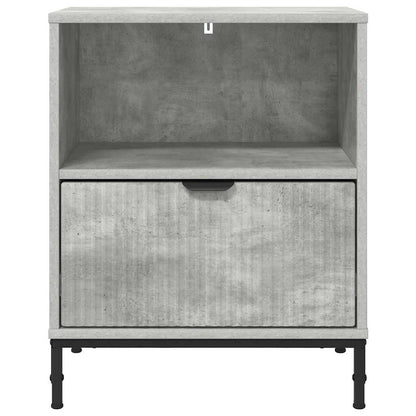 vidaXL Nachttisch Betongrau 49 x 36 x 61 cm Holzwerkstoff