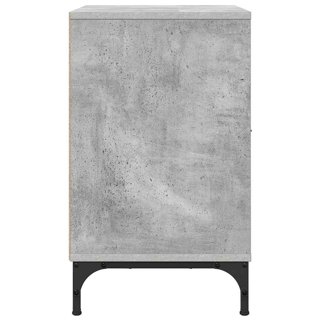 vidaXL Nachttisch Betongrau 49 x 36 x 61 cm Holzwerkstoff
