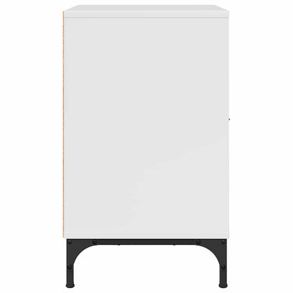 Nachttisch Hochglanz-Weiß 49 x 36 x 61 cm Holzwerkstoff