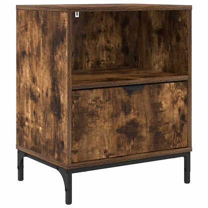 vidaXL Nachttisch Räuchereiche 49 x 36 x 61 cm Holzwerkstoff