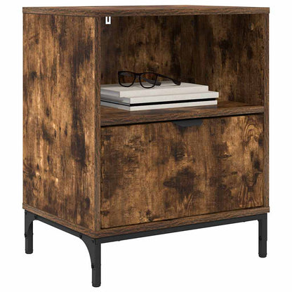 vidaXL Nachttisch Räuchereiche 49 x 36 x 61 cm Holzwerkstoff