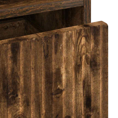 vidaXL Nachttisch 2 pcs Räuchereiche 49 x 36 x 61 cm Holzwerkstoff