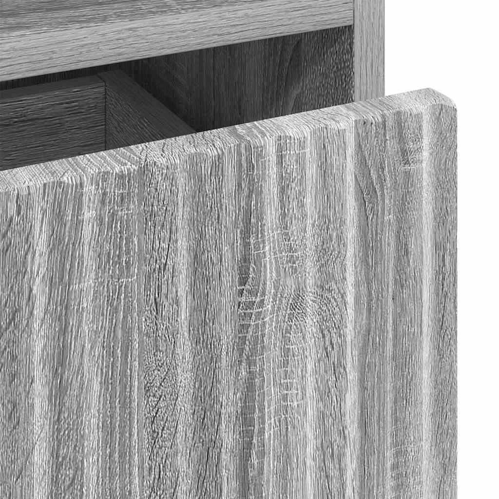 vidaXL Nachttisch Grau Sonoma 49 x 36 x 61 cm Holzwerkstoff