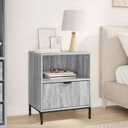 vidaXL Nachttisch Grau Sonoma 49 x 36 x 61 cm Holzwerkstoff