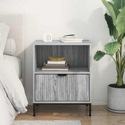 vidaXL Nachttisch Grau Sonoma 49 x 36 x 61 cm Holzwerkstoff