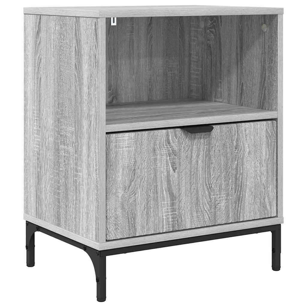 vidaXL Nachttisch Grau Sonoma 49 x 36 x 61 cm Holzwerkstoff