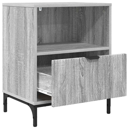vidaXL Nachttisch Grau Sonoma 49 x 36 x 61 cm Holzwerkstoff