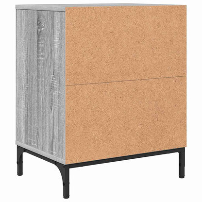 vidaXL Nachttisch Grau Sonoma 49 x 36 x 61 cm Holzwerkstoff