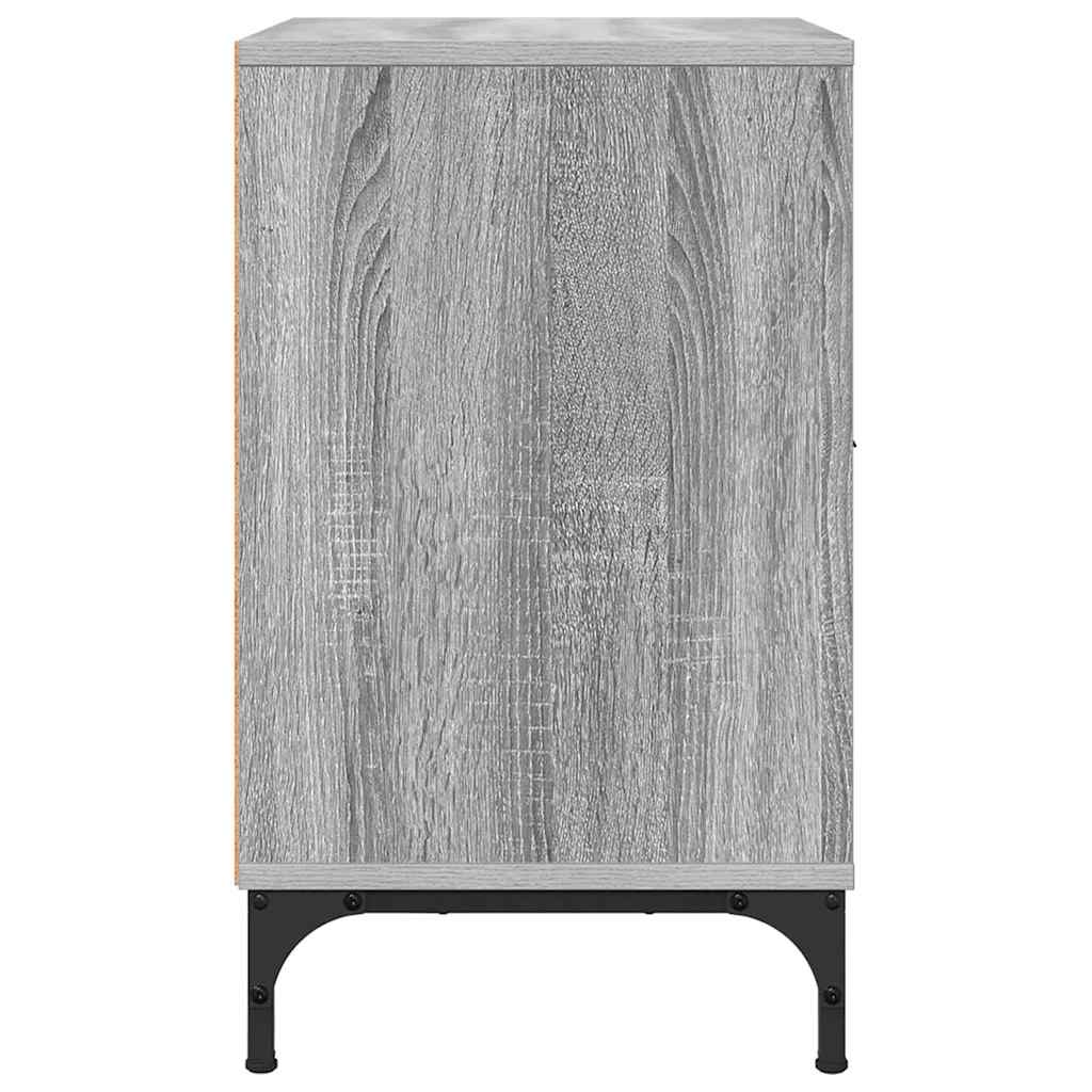 vidaXL Nachttisch Grau Sonoma 49 x 36 x 61 cm Holzwerkstoff