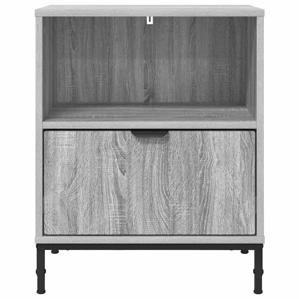 Nachttisch 2 pcs Grau Sonoma 49 x 36 x 61 cm Holzwerkstoff