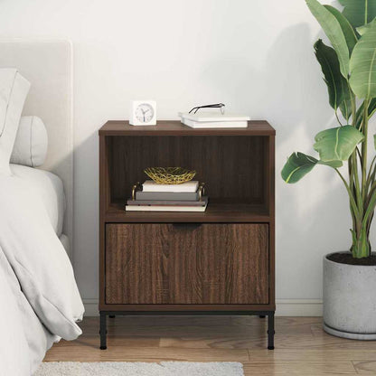 vidaXL Nachttisch Braun Eichen-Optik 49 x 36 x 61 cm Holzwerkstoff
