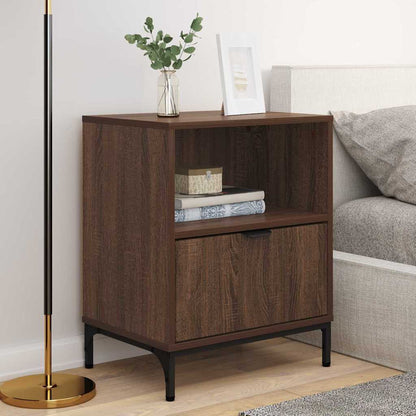 vidaXL Nachttisch 2 pcs Braun Eichen-Optik 49 x 36 x 61 cm