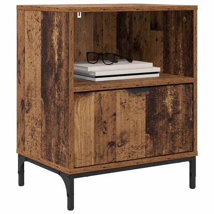 vidaXL Nachttisch mit Schubladen Altholz 49 x 36 x 61 cm Holzwerkstoff