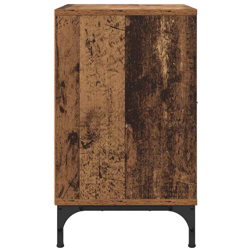 vidaXL Nachttisch mit Schubladen Altholz 49 x 36 x 61 cm Holzwerkstoff