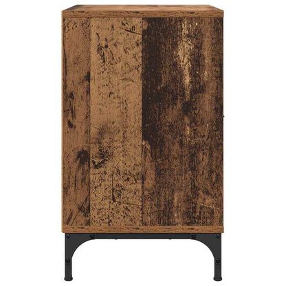 vidaXL Nachttisch mit Schubladen Altholz 49 x 36 x 61 cm Holzwerkstoff