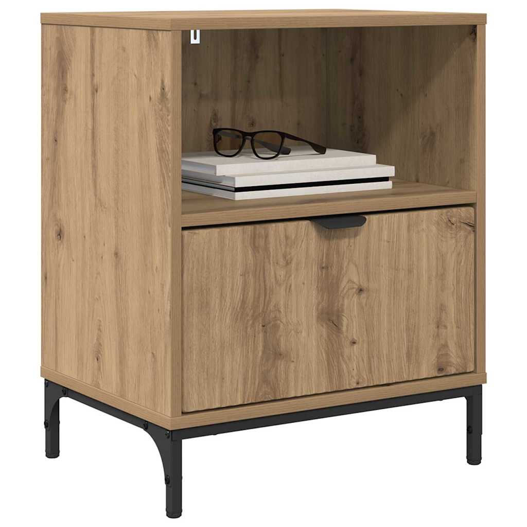 vidaXL Nachttisch Artisan-Eiche 49 x 36 x 61 cm Holzwerkstoff