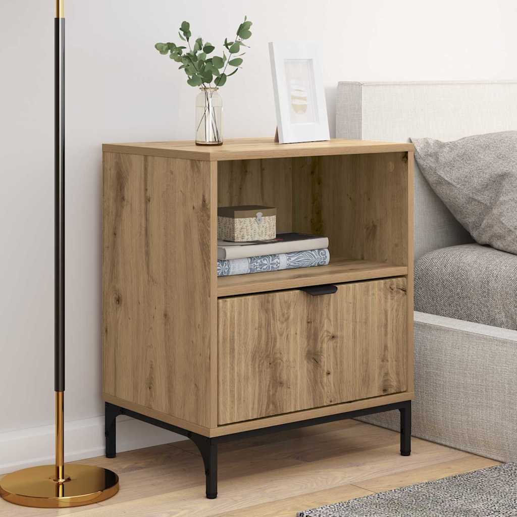 vidaXL Nachttisch 2 pcs Artisan-Eiche 49 x 36 x 61 cm Holzwerkstoff