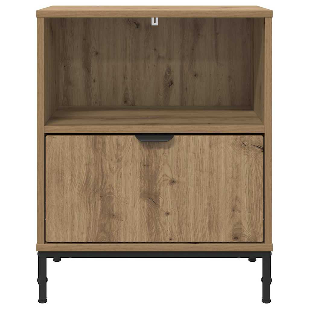 vidaXL Nachttisch 2 pcs Artisan-Eiche 49 x 36 x 61 cm Holzwerkstoff