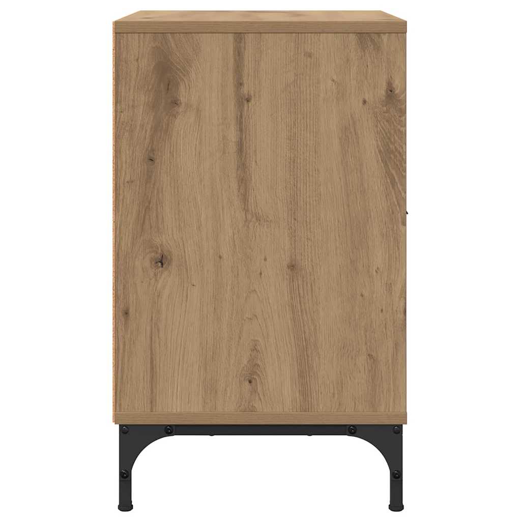 vidaXL Nachttisch 2 pcs Artisan-Eiche 49 x 36 x 61 cm Holzwerkstoff