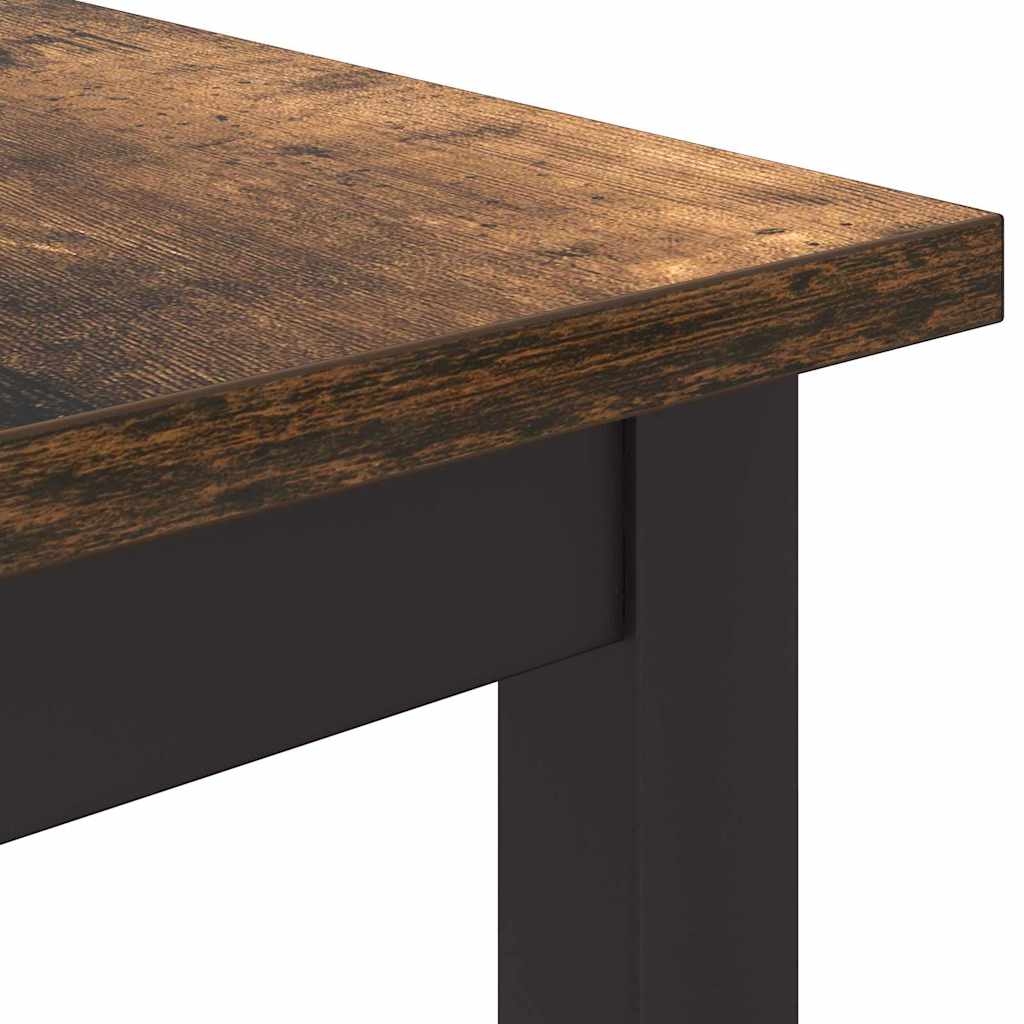 vidaXL Tisch Geräucherte Eiche 80 x 50 x 76,5 cm