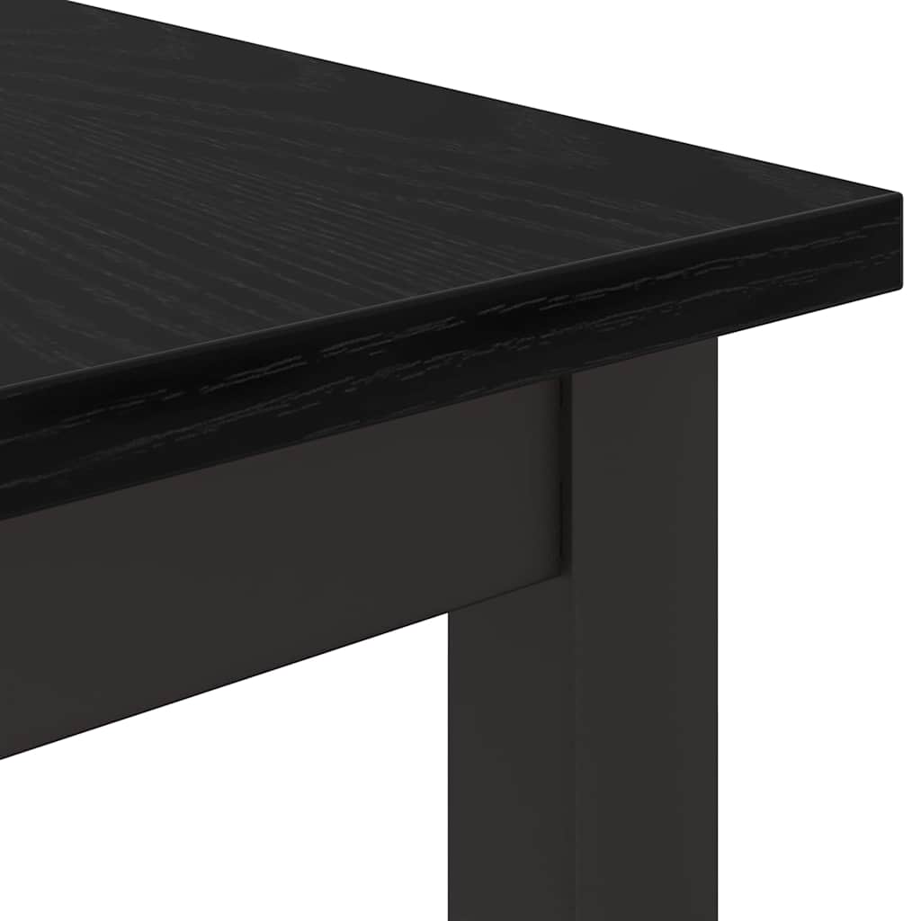 vidaXL Tisch Schwarz Eichen-Optik 100 x 50 x 76,5 cm