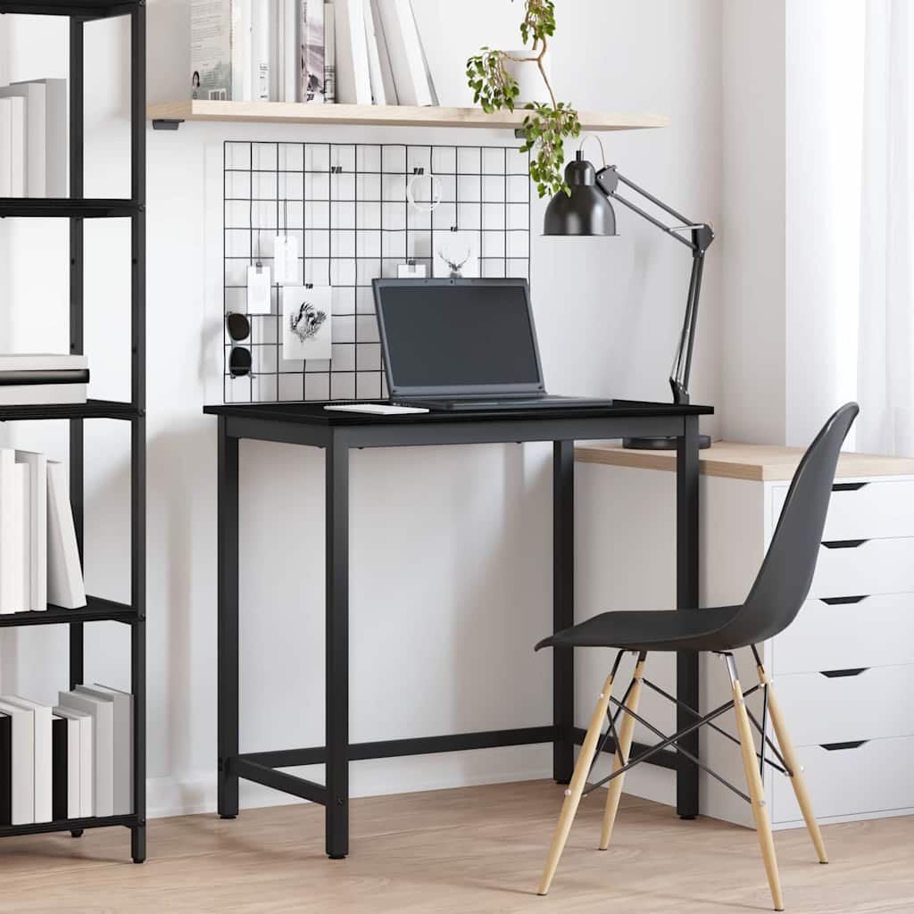 vidaXL Tisch Schwarz Eichen-Optik 100 x 50 x 76,5 cm