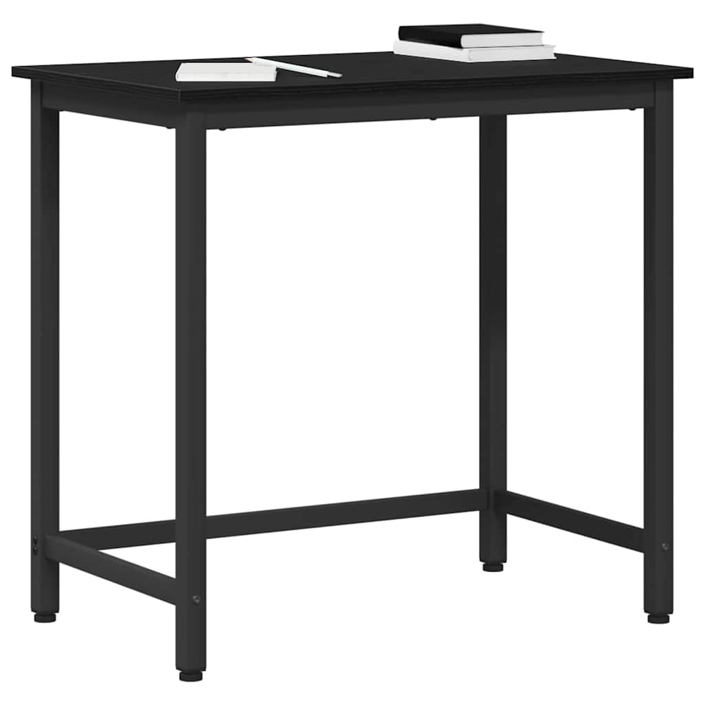 vidaXL Tisch Schwarz Eichen-Optik 100 x 50 x 76,5 cm