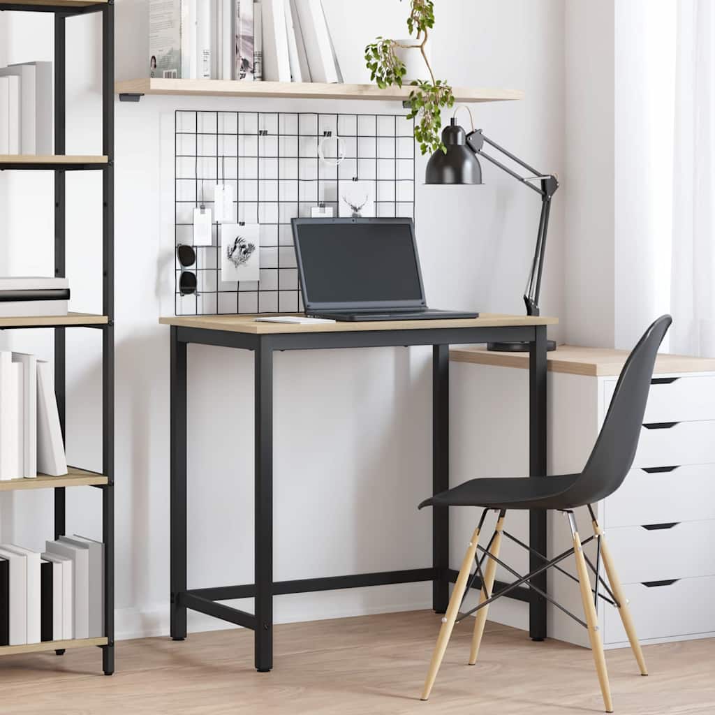 vidaXL Tisch Sonoma-Eiche 100 x 50 x 76,5 cm Ingenieure Holz und Stahl
