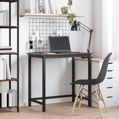 vidaXL Tisch Geräucherte Eiche 100 x 50 x 76,5 cm