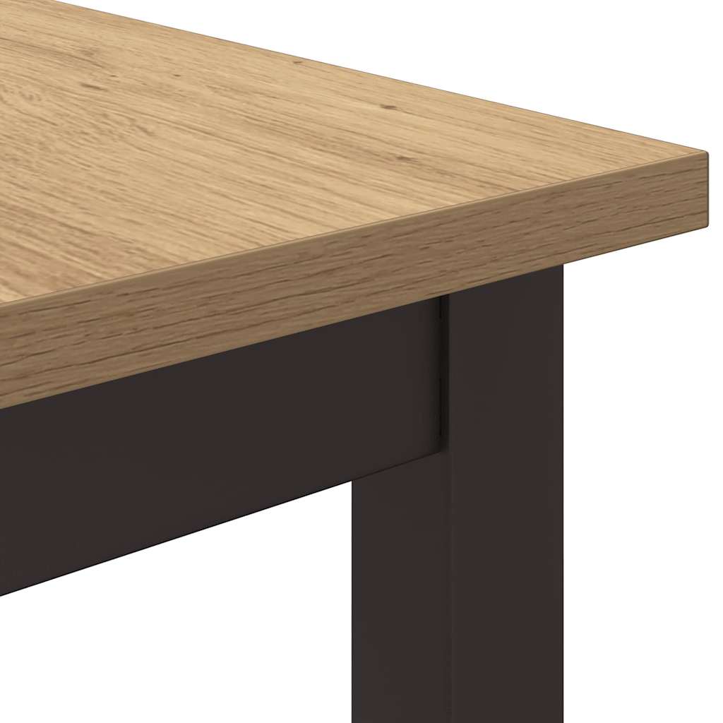 vidaXL Tisch Artisan-Eiche 100 x 50 x 76,5 cm
