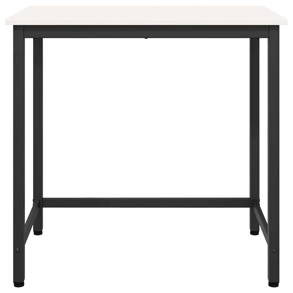 vidaXL Tisch Weiß 80 x 50 x 77 cm Ingenieure Holz und Stahl