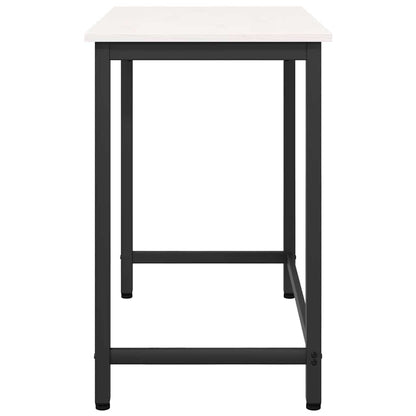 vidaXL Tisch Weiß 80 x 50 x 77 cm Ingenieure Holz und Stahl