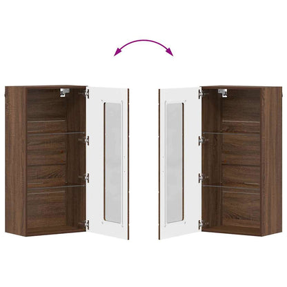 Holzschrank Braun Eichen-Optik 50 x 29 x 100 cm Holzwerkstoff