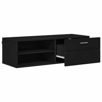 Holzschrank Schwarz 100,5 x 39 x 30 cm Holzwerkstoff