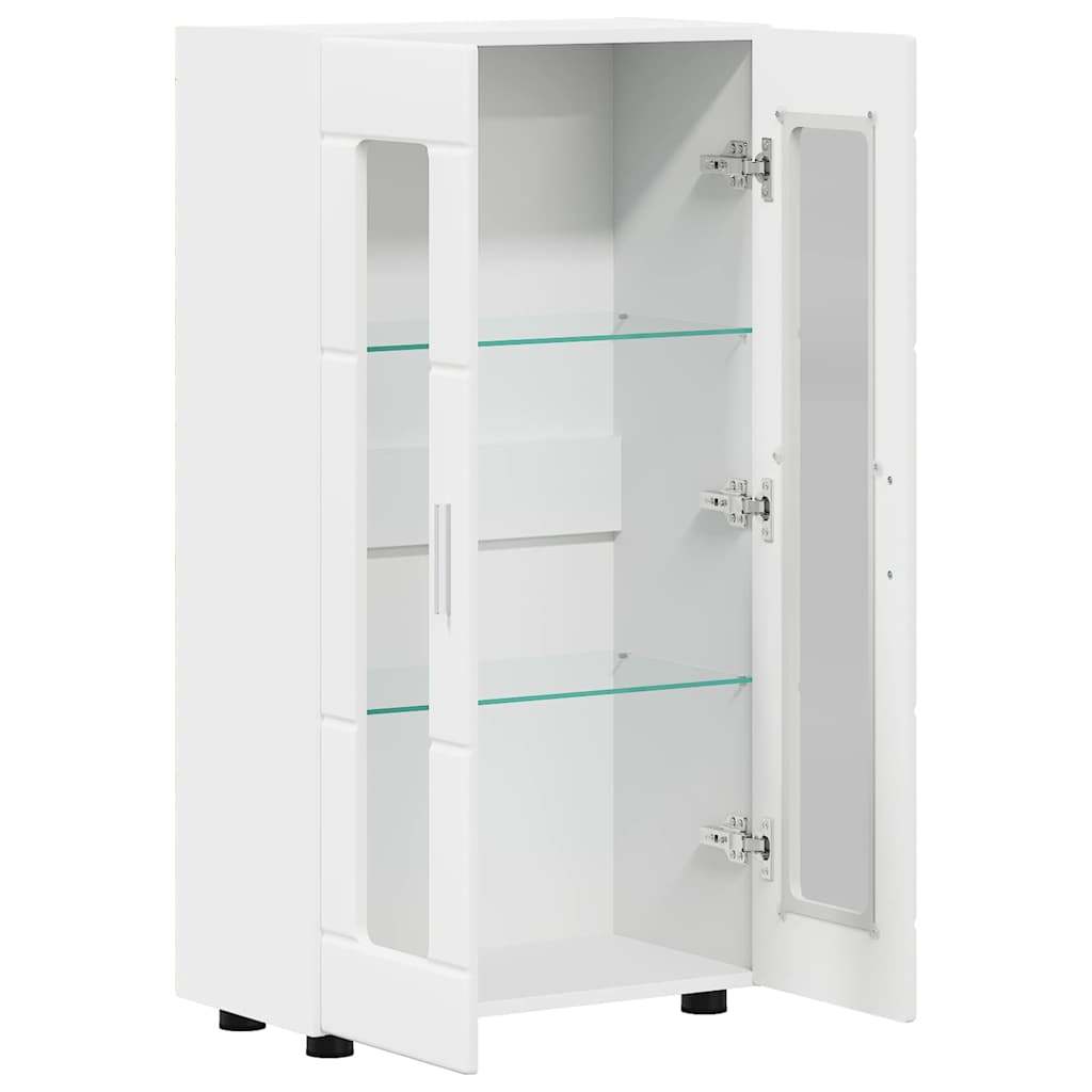 Sideboard mit Tür FLORIN Weiß 55,5 x 29 x 103 cm Holzwerkstoff