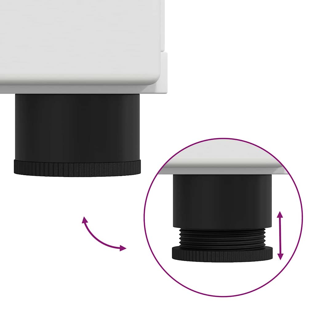 Sideboard mit Tür FLORIN Weiß 55,5 x 29 x 103 cm Holzwerkstoff