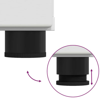 Sideboard mit Tür FLORIN Weiß 55,5 x 29 x 103 cm Holzwerkstoff