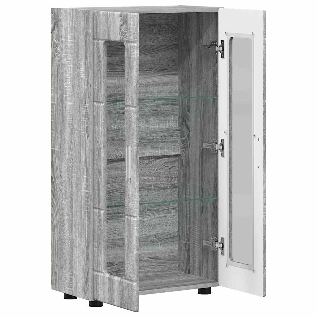 Sideboard FLORIN Graues Sonoma 55,5 x 29 x 103 cm Holzwerkstoff