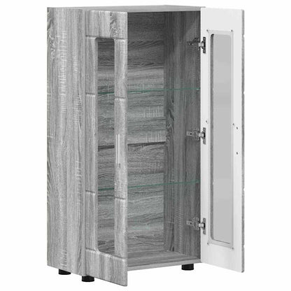 Sideboard FLORIN Graues Sonoma 55,5 x 29 x 103 cm Holzwerkstoff