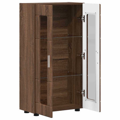 Sideboard mit Tür FLORIN Braun Eichen-Optik 55,5 x 29 x 103 cm