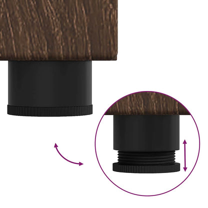 Sideboard mit Tür FLORIN Braun Eichen-Optik 55,5 x 29 x 103 cm