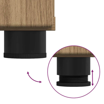 Holzschrank Artisan-Eiche 88,5 x 30,5 x 73 cm Holzwerkstoff