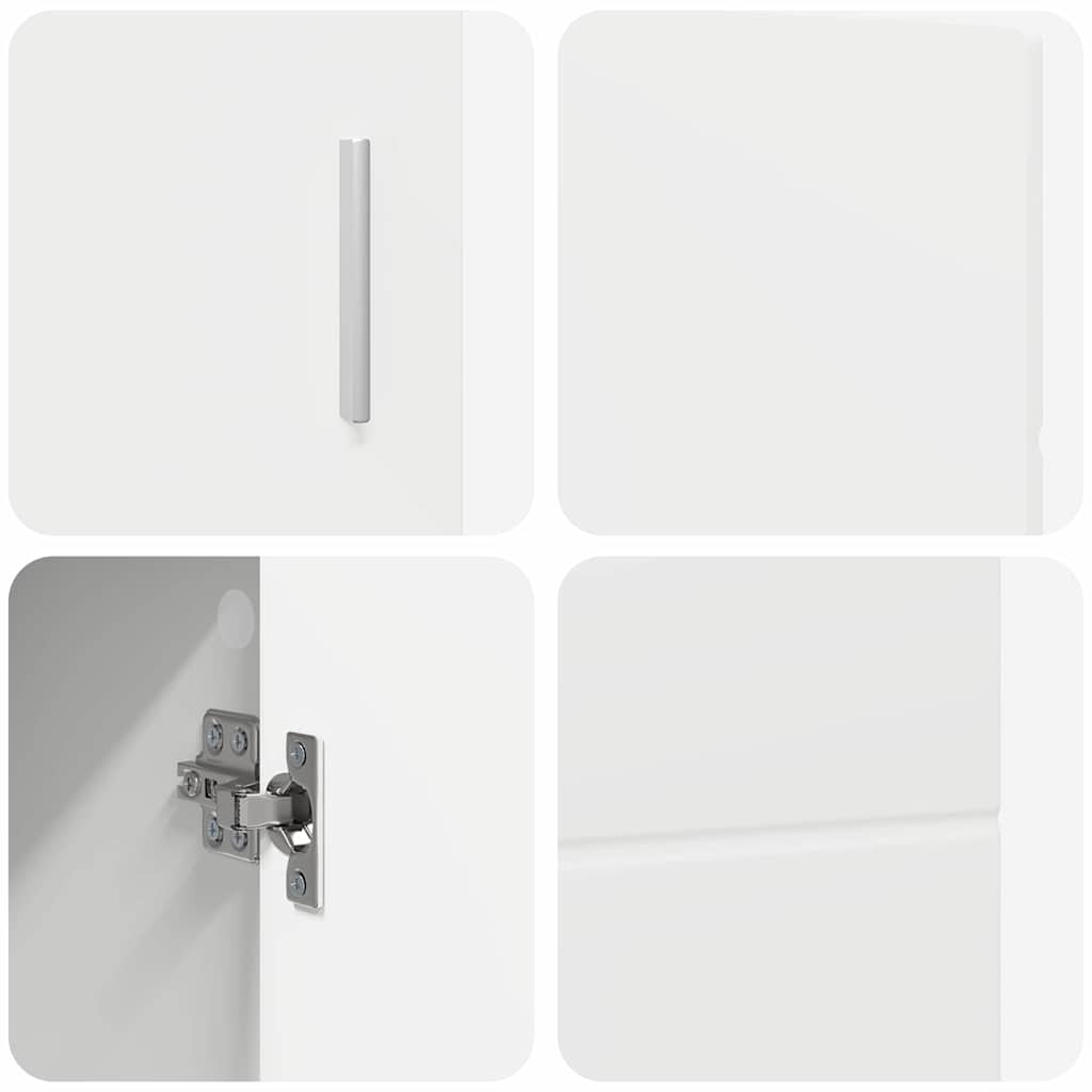 Sideboard FLORIN Weiß 88,5 x 30,5 x 55,5 cm Holzwerkstoff