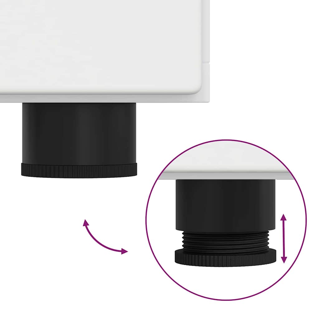 Sideboard FLORIN Weiß 88,5 x 30,5 x 55,5 cm Holzwerkstoff