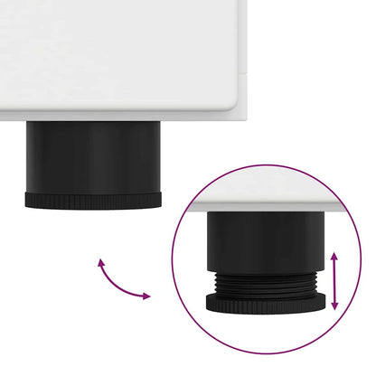 Sideboard FLORIN Weiß 88,5 x 30,5 x 55,5 cm Holzwerkstoff