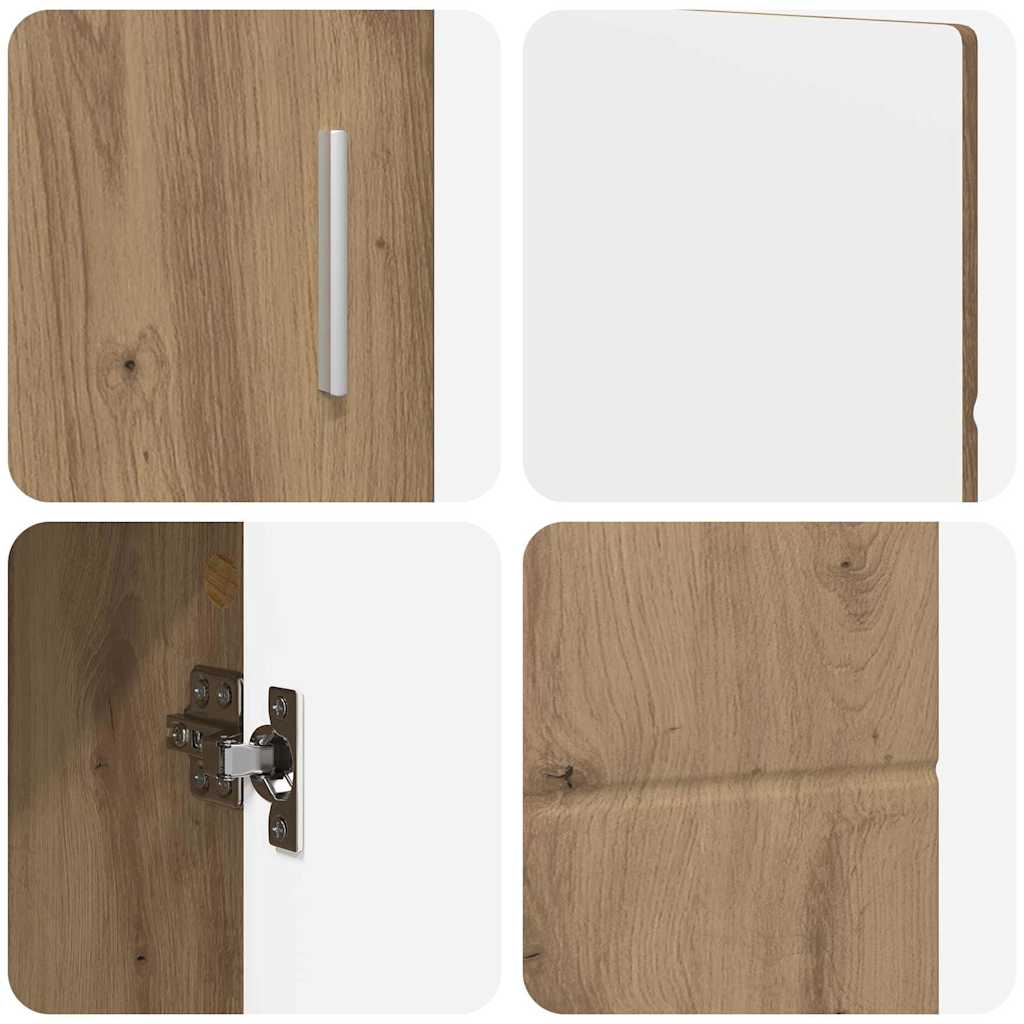 Sideboard mit Regal FLORIN Artisan-Eiche 88,5 x 30,5 x 55,5 cm