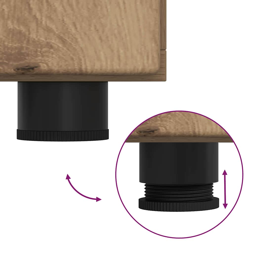 Sideboard mit Regal FLORIN Artisan-Eiche 88,5 x 30,5 x 55,5 cm