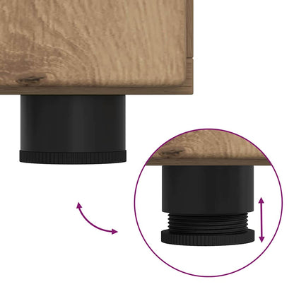 Sideboard mit Regal FLORIN Artisan-Eiche 88,5 x 30,5 x 55,5 cm