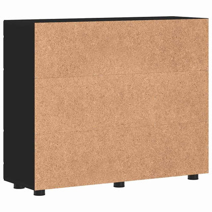 Holzschrank Schwarz 88,5 x 30,5 x 73 cm Holzwerkstoff